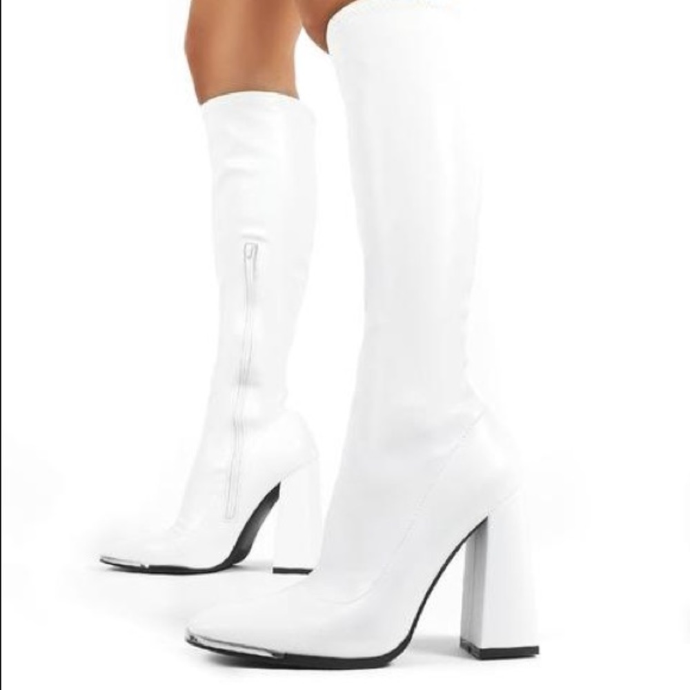 steve madden white boots